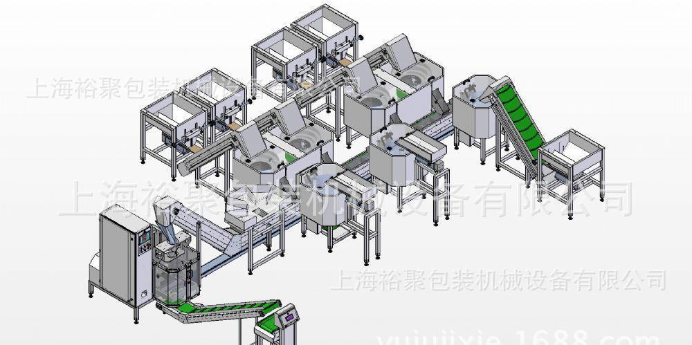 膨胀管包装机 紧固件 标准件包装机 全自动混合螺丝螺母包装机示例图33