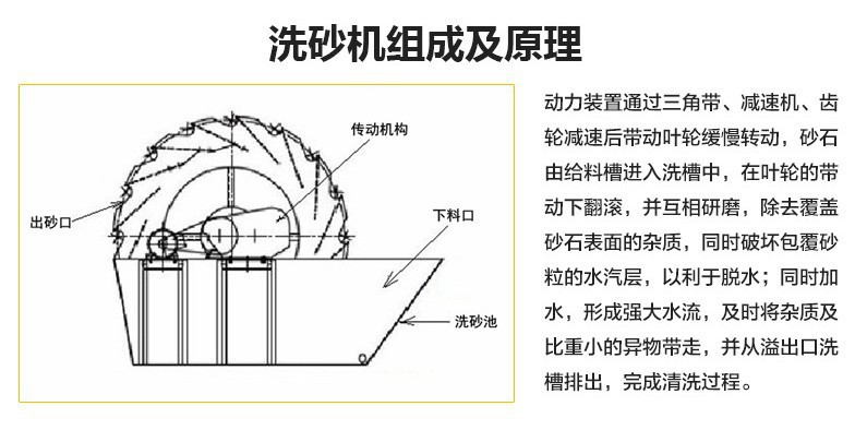 厂家直销轮式洗砂机 高效环保 斗轮式洗砂机生产线 风车式洗沙机示例图10