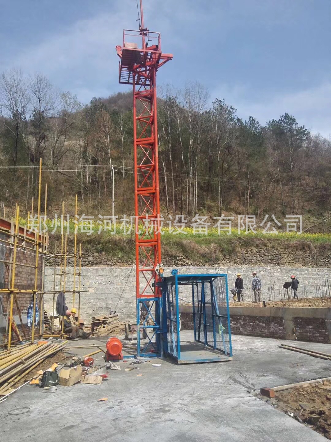 全国可用/单柱双笼物料提升机 工程建筑高层用施工工地提料机示例图13