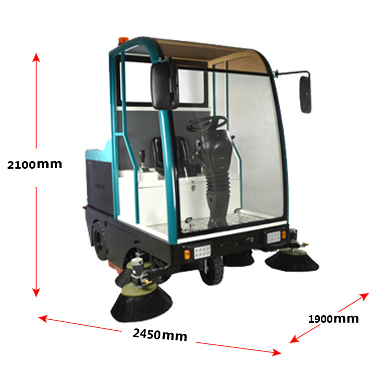 街道环卫半封闭驾驶式扫地车扫地机物业电动清扫车学校广场凯叻示例图6