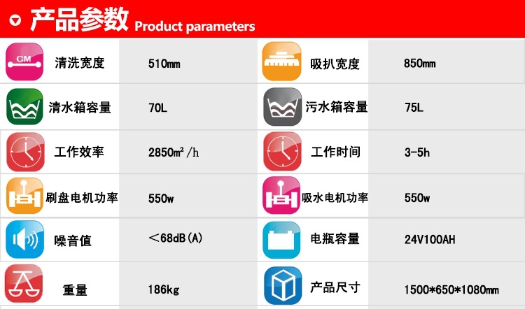 手推式洗地机工业自走式拖地机超市学校电动物业刷地机凯叻示例图3