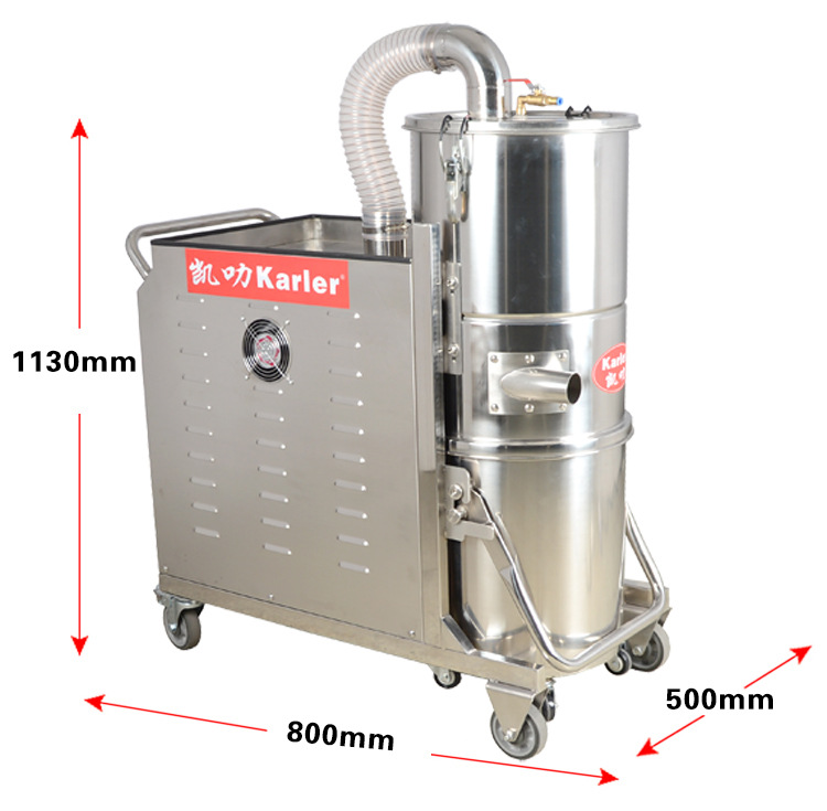 工厂车间五金加工铁屑打磨粉尘交直流两用吸尘器电瓶式50L吸尘机示例图5