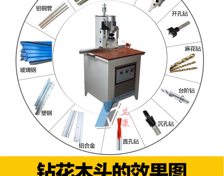 橱柜门单头铰链钻打孔机缓冲铰链钻家具木板木工加工机械钻孔机示例图20