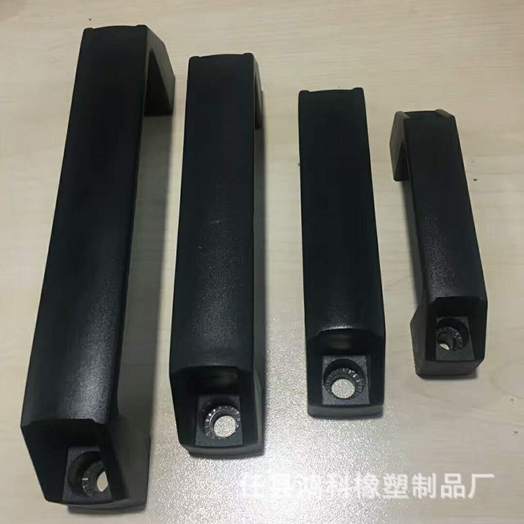 尼龙黑色方拉手/工业塑料把手/电箱拉手/柜门拉手 垃圾箱拉手示例图7