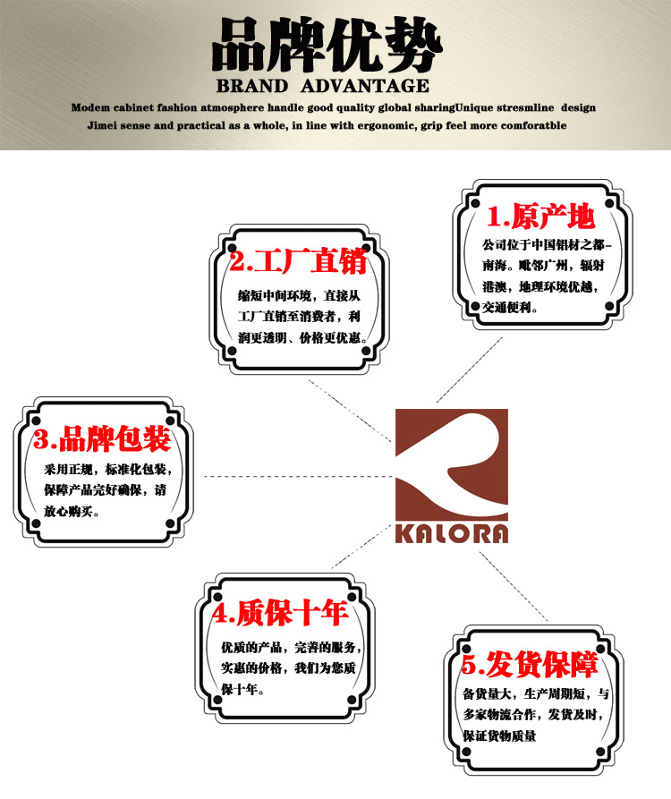 英格斯丹 铝合金衣柜拉手厂家 简约时尚冰箱柜门拉手电器拉手示例图2