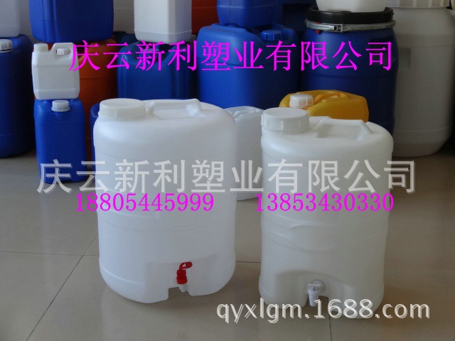 带水嘴水龙头塑料桶5L、10L、19L、25L、50L阀门开关塑料桶热卖示例图2