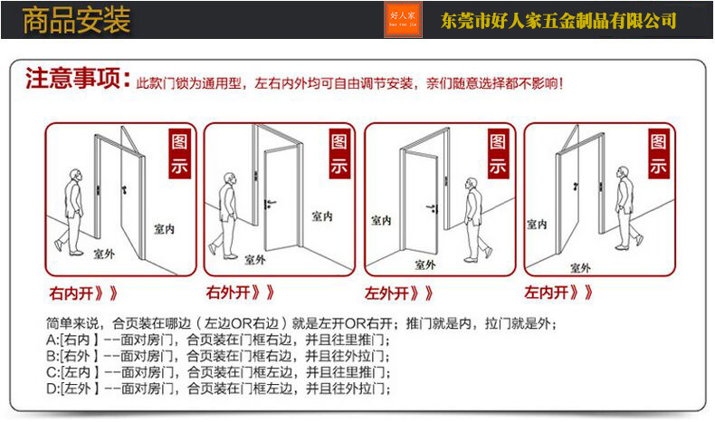 执手锁锌合金拉丝镍室内木门锁高档卧室房门别墅酒店门锁全铜锁芯示例图13