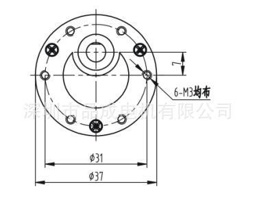 37-545微型直流减速电机 牙箱电机  门锁马达 车位锁37电机示例图2