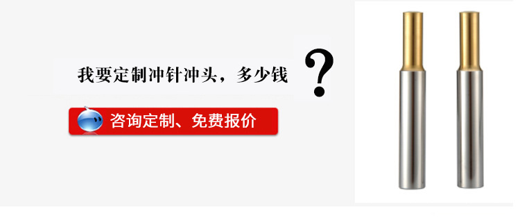 厂家直销模具标准件冲头 耐磨耐用专业冲不锈钢冲头材质正宗示例图3