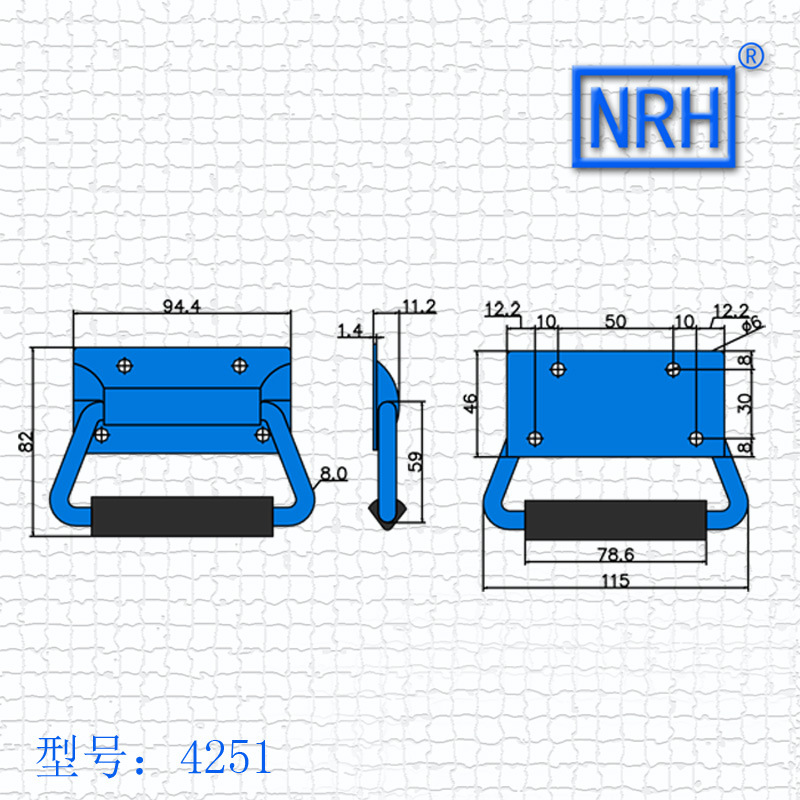 银钞箱拉手不锈钢304提手仪器设备把手化学设备拉手重型手把提把示例图2