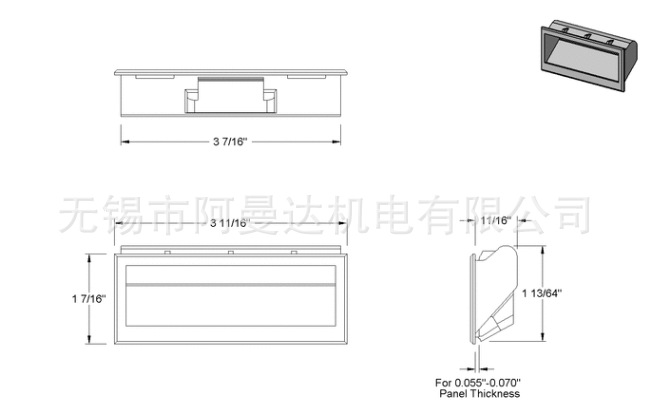 Pull Handles 塑料拉手 AMDA-MC1098A92 Pull Handles示例图3