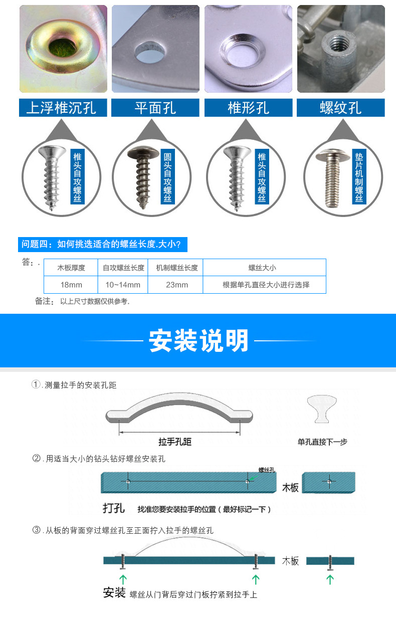 NRH/纳汇4415威克拉手箱包提手铝箱把手塑料拉手五金工具箱提手示例图10