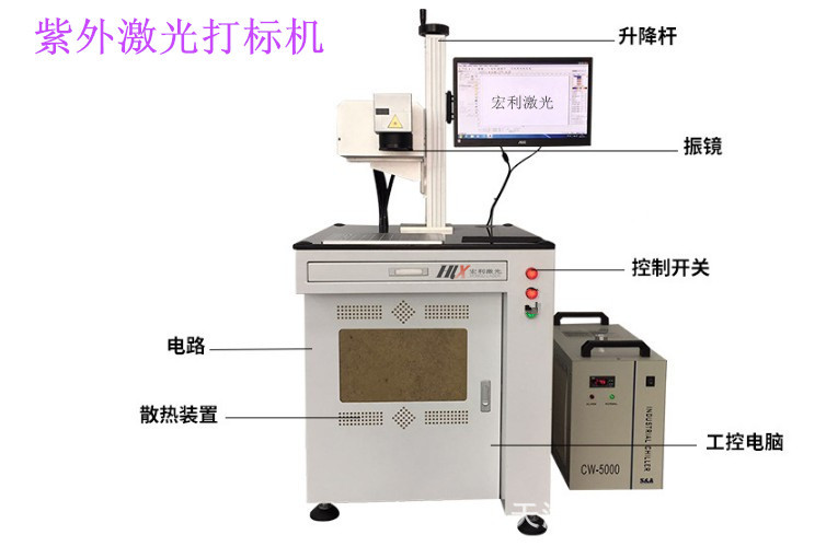 激光紫外线打标机 紫光镭雕机  uv打标机 激光雕刻机示例图1