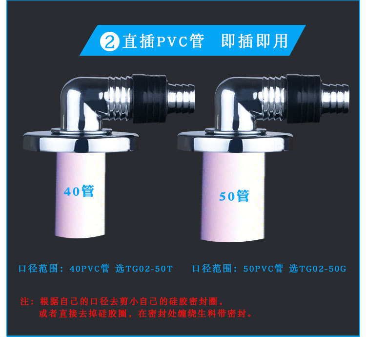 格林猫地漏排水管专用接头三通下水管道防溢水防臭卫生间弯接头盖示例图3