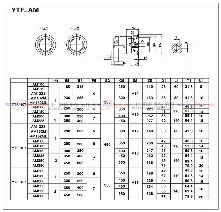 厂家直销硬齿面齿轮箱F/FA/FF/FAF37-157齿轮减速比3.77-276.77示例图17