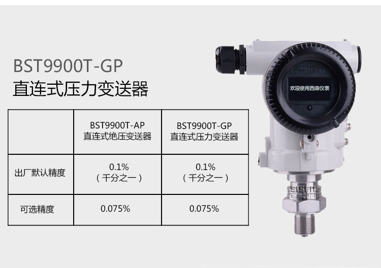 智能单晶硅绝压变送器4-20ma液位传感器带显示压力变送器广州厂家示例图8