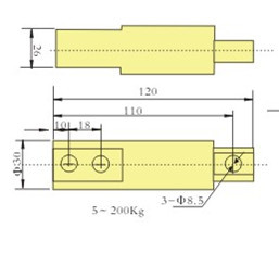 0-100kg CLF-H5B悬臂梁称重传感器 压力传感器 变送器示例图5