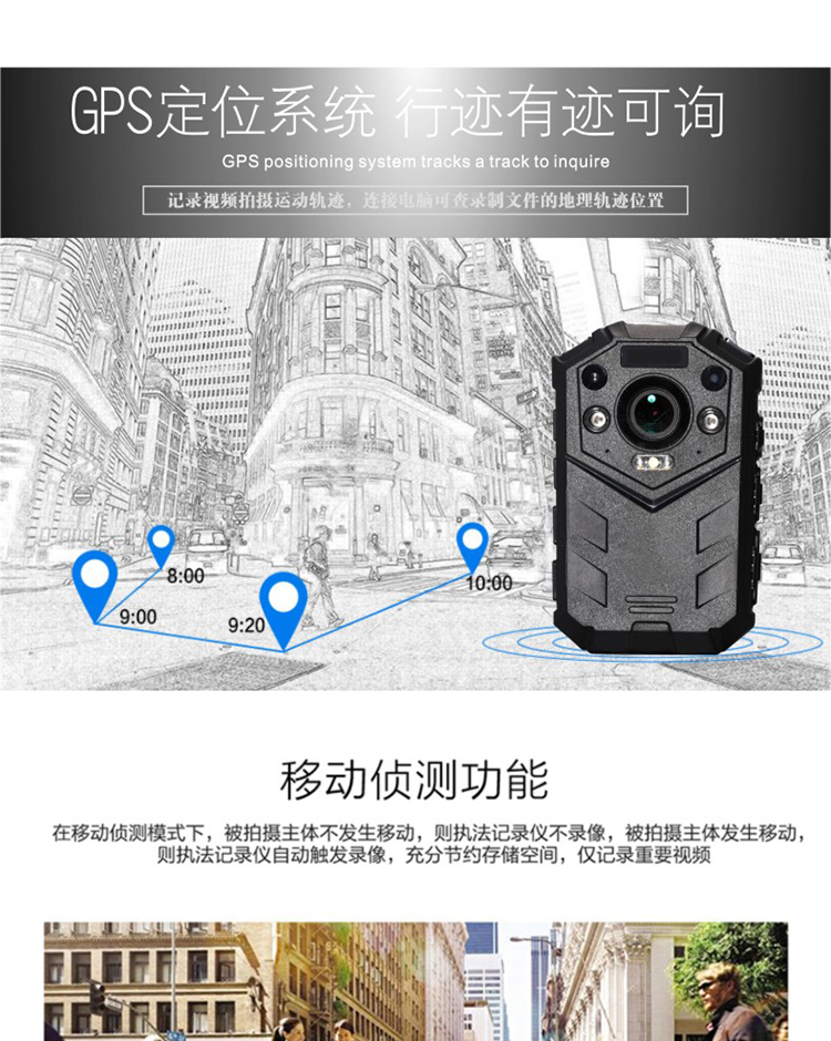 警摄高清红外夜视带GPS功能现场工作记录仪DSJ-Q8示例图8