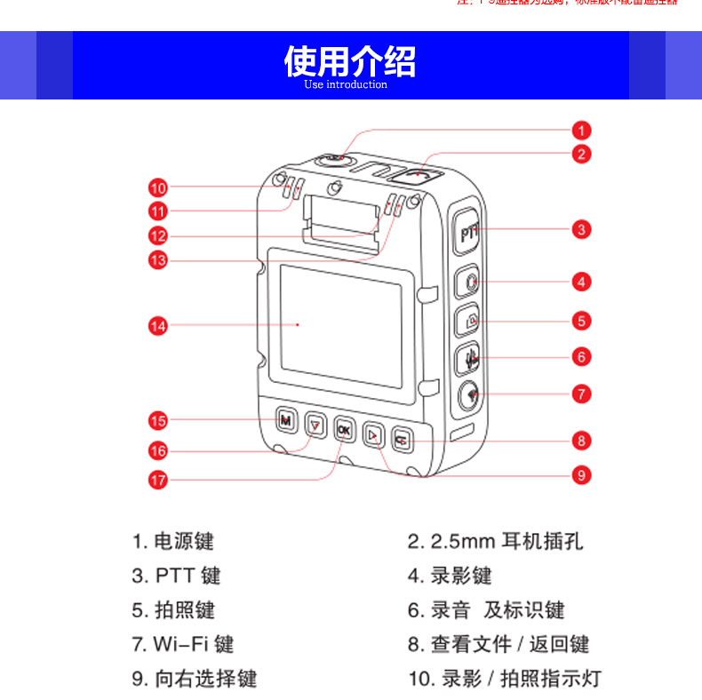 AEE高清红外夜视现场记录仪DSJ-P9示例图14