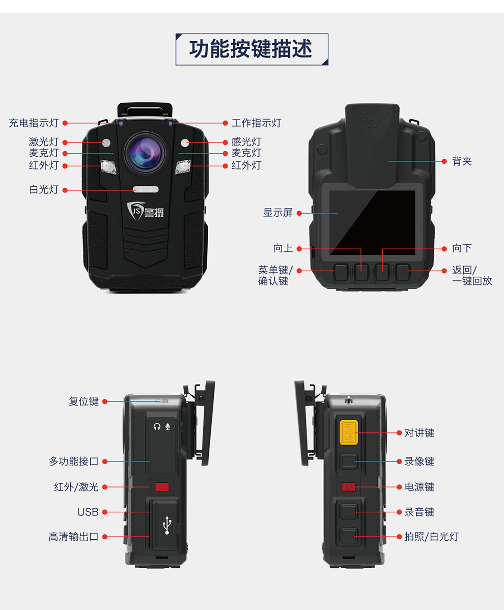 警摄高清红外夜视现场工作记录仪DSJ-Q9示例图17