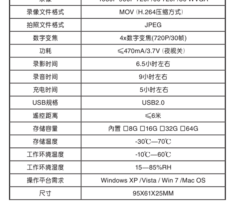 AEE高清红外夜视现场记录仪DSJ-P7示例图15