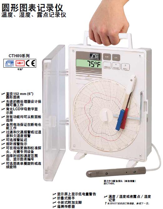 CTH89 Omega欧米茄原装正品 圆形图表记录仪示例图2