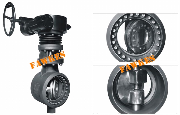 进口硬密封焊接式蝶阀（多层次三偏心金属硬密封对焊蝶阀）(图1)