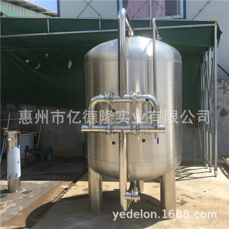 长沙石英砂过滤器 株洲污水过滤器 长宁河水过滤器 带手动球阀示例图3