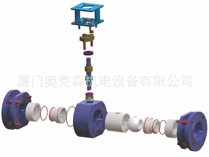 厂家出售 Q41TC-16C全衬陶瓷球阀 防腐三通球阀示例图4