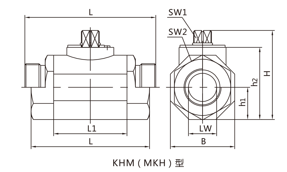 厂家（Bolev）直供液压元件：高压球阀-KHB(BKH)、KHM(MKH)示例图5