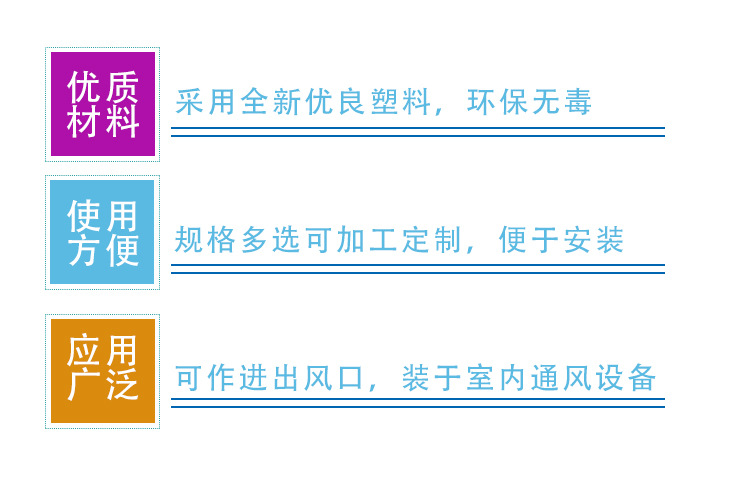 厂家直销 彩标 塑料方形止回阀 欢迎订购 量大从优示例图2