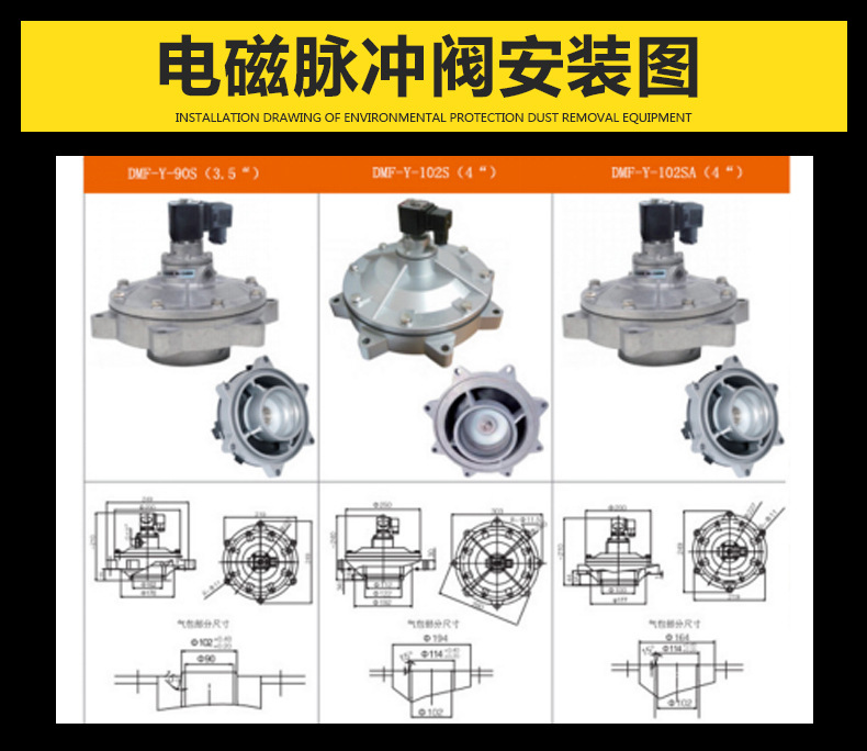 厂家直销电磁阀 除尘器脉冲阀 直角带螺母式脉冲阀 电磁脉冲阀示例图12