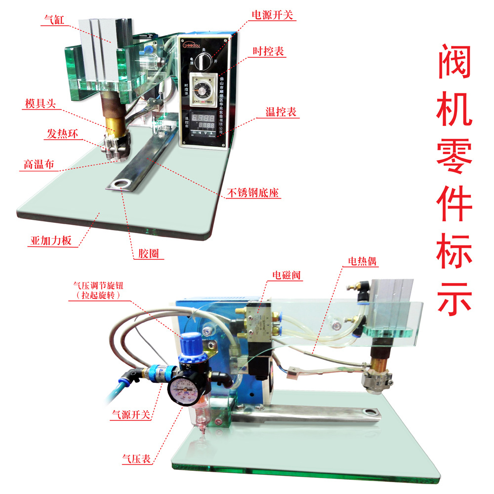 精品阀机整体标注名称