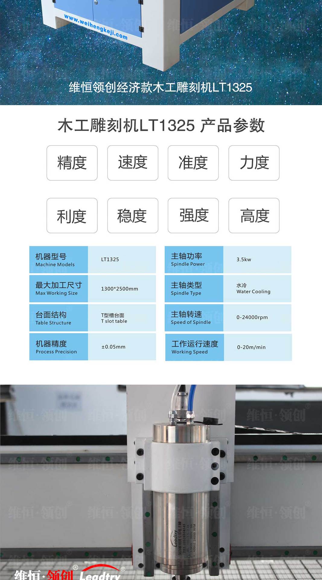 厂家供应木工雕刻机亚克力密度板雕刻多功能雕刻机1325木工雕刻机示例图2