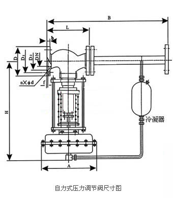 自力式压力调节阀_尺寸图