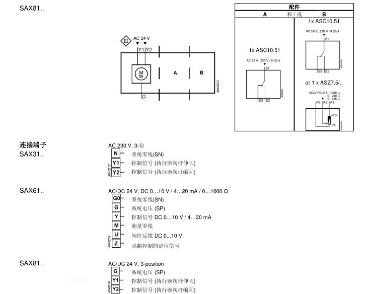 西门子电动二通阀原装正品 SAX 西门子电动调节阀 SAX61.03示例图11