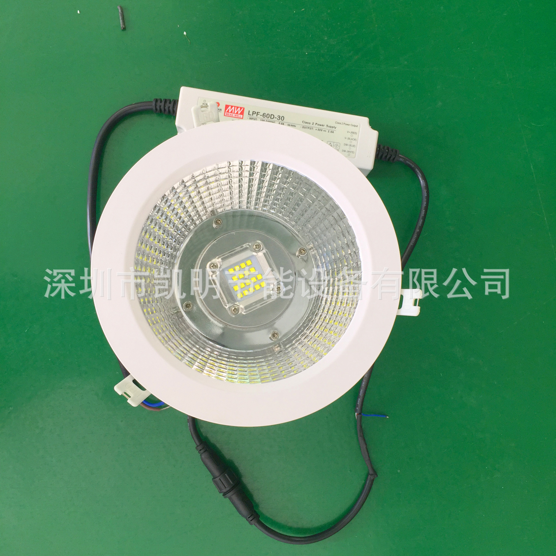 100WLED筒灯/大功率暗装筒灯/80W 120W报告厅石膏板嵌入COB筒灯示例图4