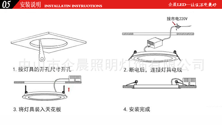 集成吊顶led平板灯 超薄led面板筒灯 嵌入式led筒灯厂家直销示例图16