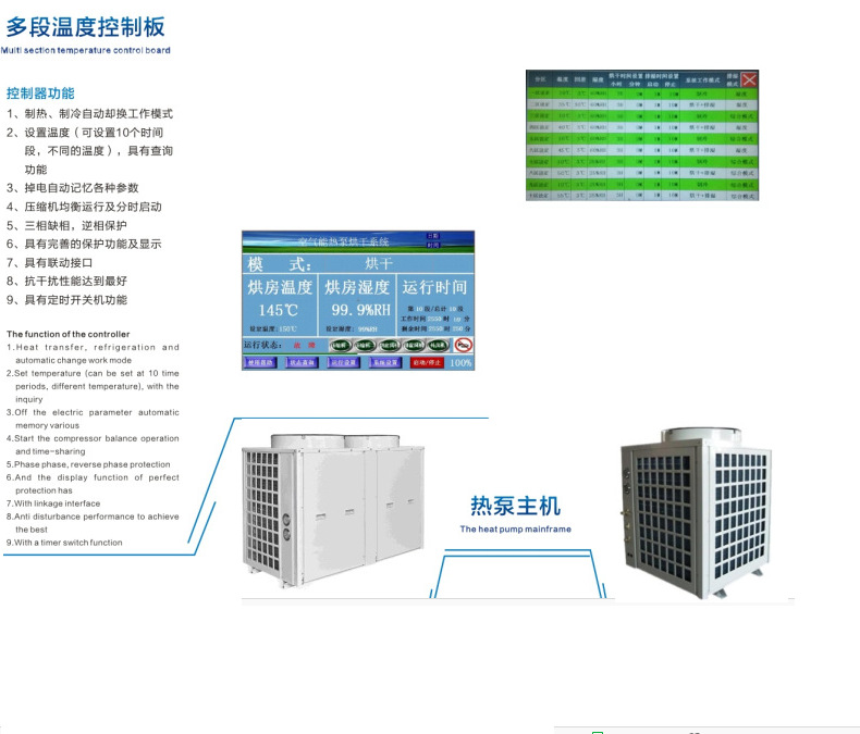 专业供应 牛肉干制品空气能热泵烘干机 空气源热泵烘干房示例图15