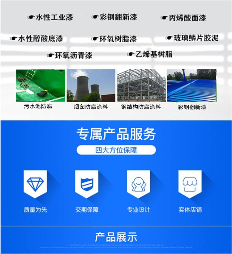 南泽 彩钢翻新漆 彩钢瓦防锈漆 聚氨酯防水涂料价格示例图8