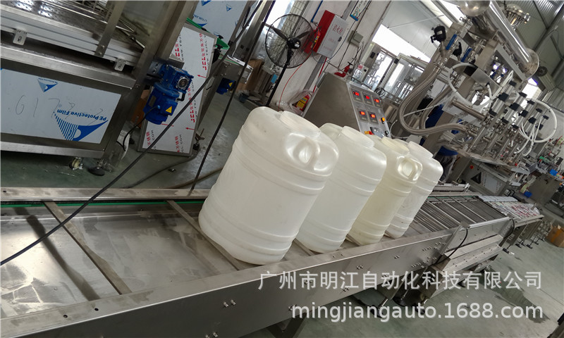 20L日化化工大桶液体灌装机油漆大桶润滑油全自动称重大桶灌装机示例图8