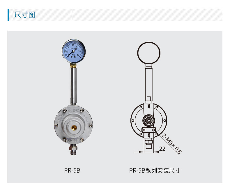 日本岩田涂料减压阀 PR-5B涂料调节阀 手动涂料稳压阀示例图6