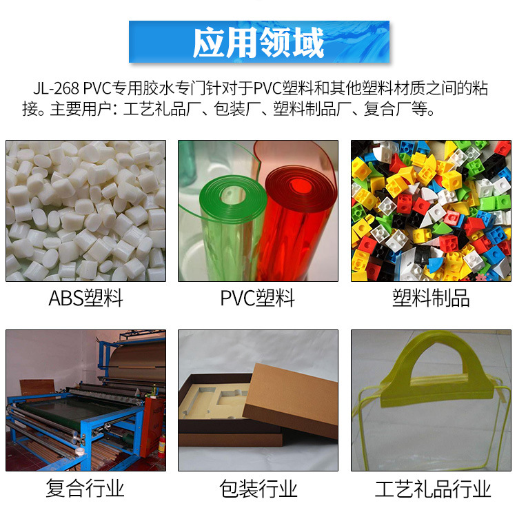 聚力JL-268 粘软PVC胶水 厂家直销透明PVC塑料粘接专用强力胶粘剂示例图19