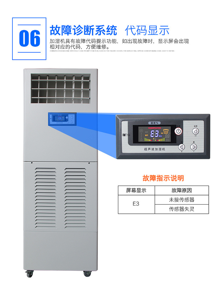 川泰湿膜加湿机电子车间防静电工业加湿器 CJ-3S示例图13