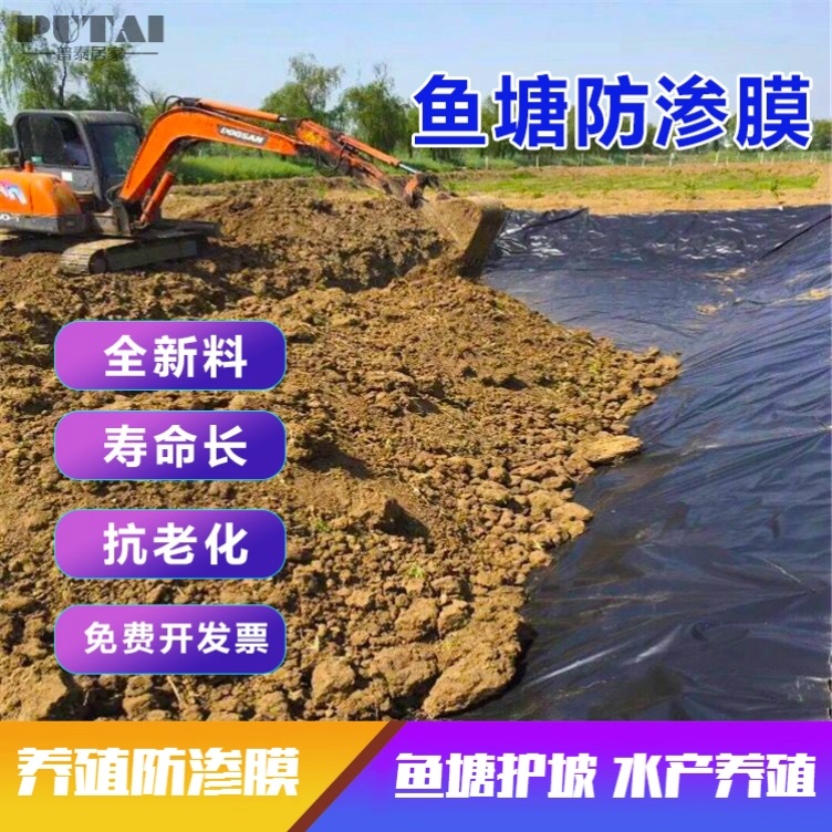 防渗膜养殖防渗膜专用膜高位池海水养殖土工膜启轩厂家直销养殖防渗膜专用膜