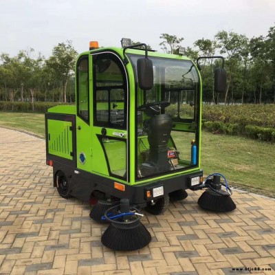 海宁厂区物业街道保洁清扫车 渣土砂石落叶扫地机批发租售置换 全封闭驾驶式扫地机JC1900