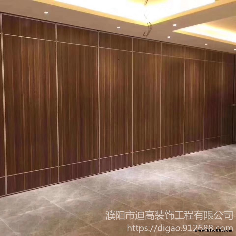 濮阳酒店活动隔断厂家 主营会议室隔音隔断 包间推拉隔断 宴会厅超高移动隔断 安装售后服务