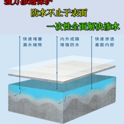 防水涂料 浓缩型防水防潮材料 有机硅纳米渗透防水剂 砂浆墙面防水抗渗剂 建筑外墙屋面抗渗用