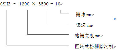 飞力环保GSHZ-300回转式格栅除污机，机械粗格栅除污机示例图1