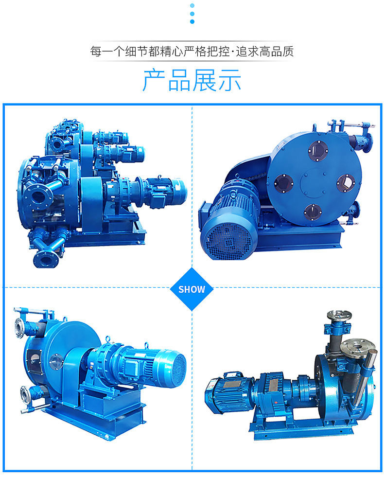 供应高浓度浆液输送蠕动泵 多功能工业软管注浆泵 软管挤压泵直销示例图3